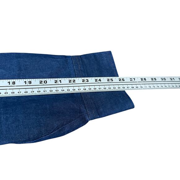 Wrangler Denim Shirt Men’s 3X Big Blue Western Pearl Snap Long Sleeve Cowboy Cut - Picture 10 of 11